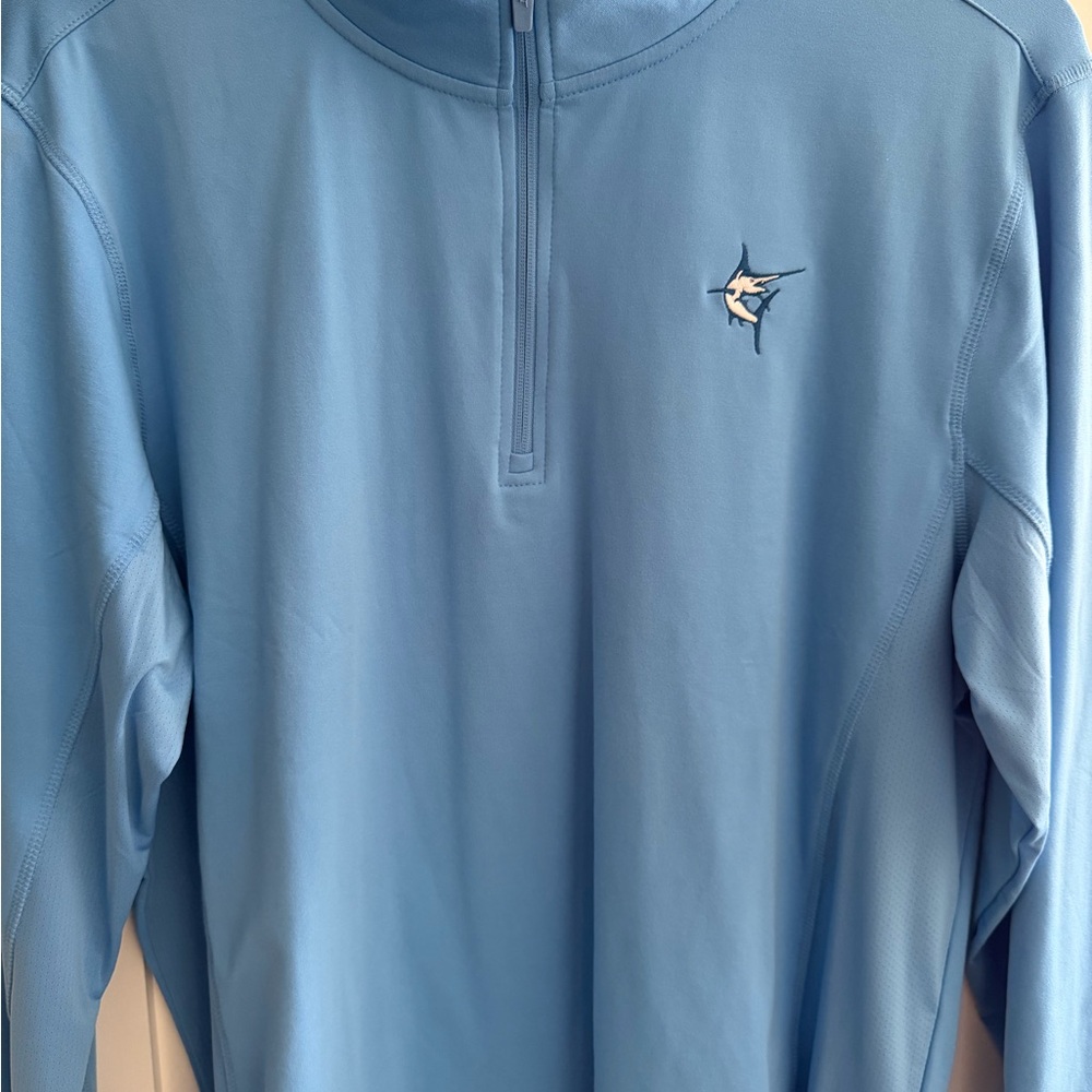 Light Blue Marlin Performance Quarter-Zip Pullover